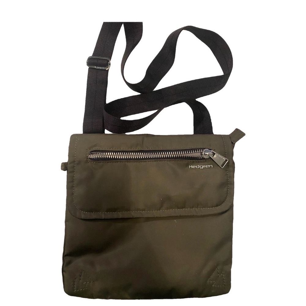 HEDGREN Olive Green Crossbody Bag Purse Travel Minimalist Festival Summer Chic